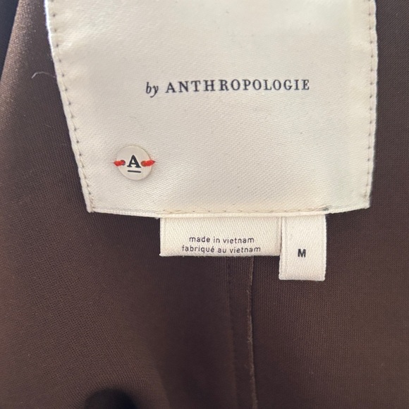 Anthropologie Olive green Faux suede trench coat - Picture 2 of 8